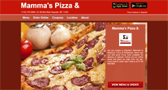 Desktop Screenshot of mammaspizzabayside.com